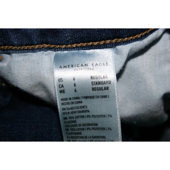 American Eagle jeans womens 6 hi rise jegging next level stretch 26 x 28 blue - Picture 9 of 12
